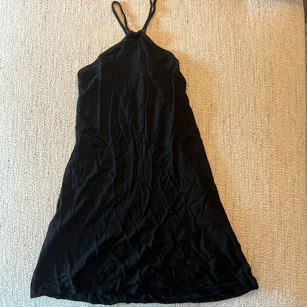XS Silence + noise mini black dress
